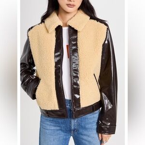 MOTHER Shearling Sidecar Jacket size XS
